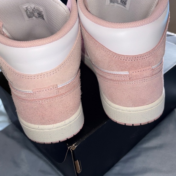 Jordan High Top Sneakers in Pink and White - Picture 9 of 10